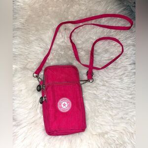 Meetself Crossbody 3 Pocket Crossbody Mini-Bag Pink